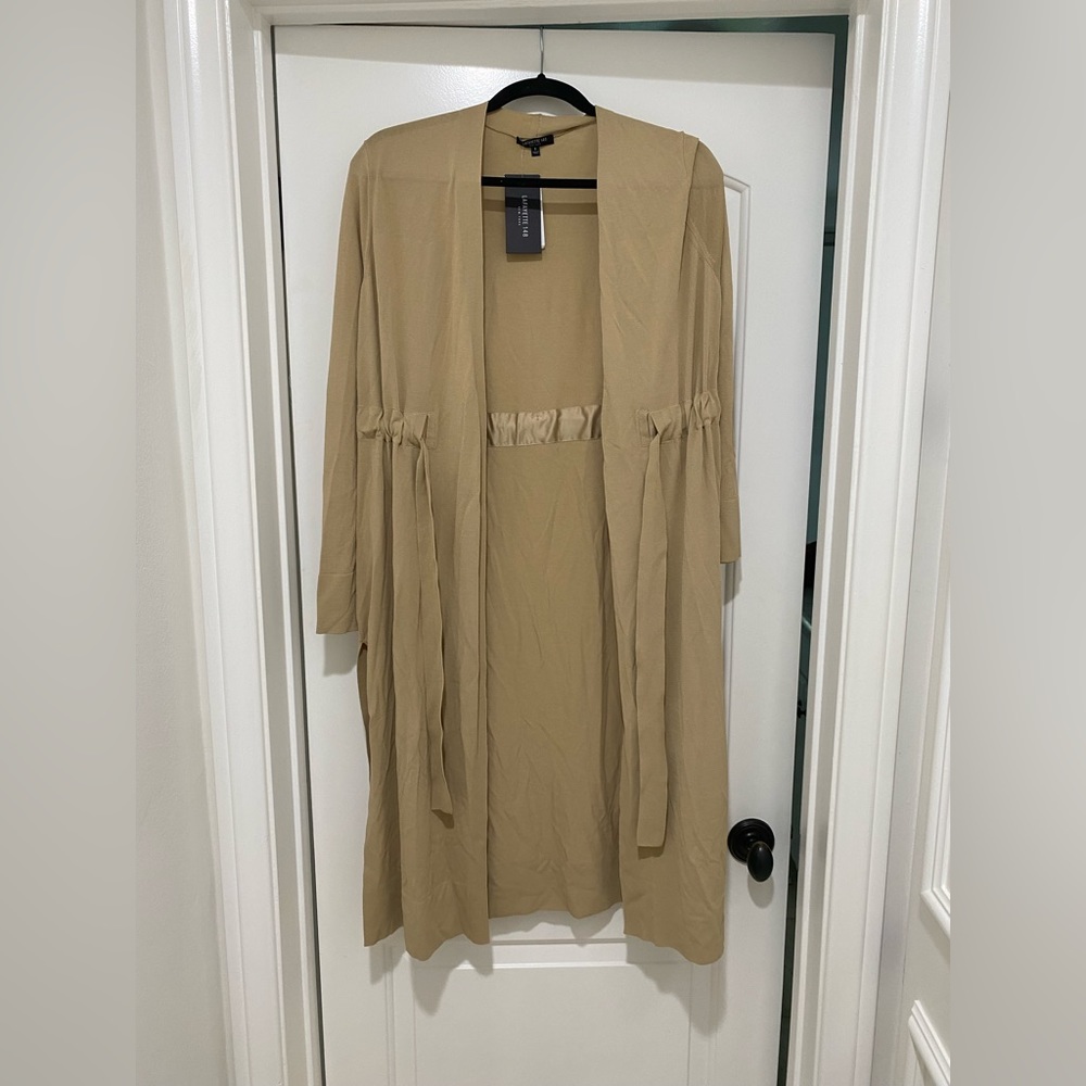 Lafayette 148 New York Sahara Tan Cardigan